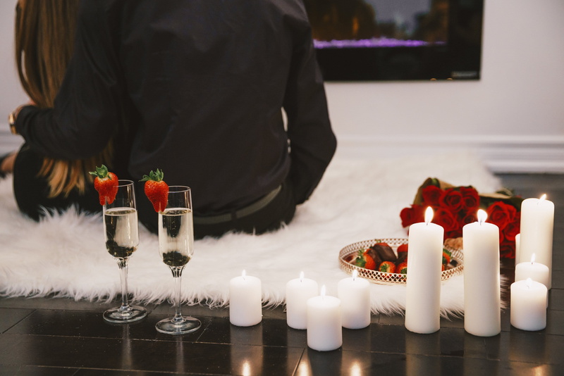 4K, fire - natural phenomenon, Candle, decoration, Love, lifestyles, midsection, one person, food and drink, event, table, flame, burning, food, date