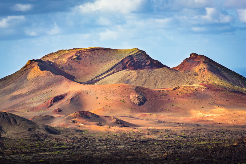 eroded, arid, daylight, volcanic crater, volcano, environment, valley, rock, mountain, adventure, formation, climate, land, cloud - sky, nature, desert