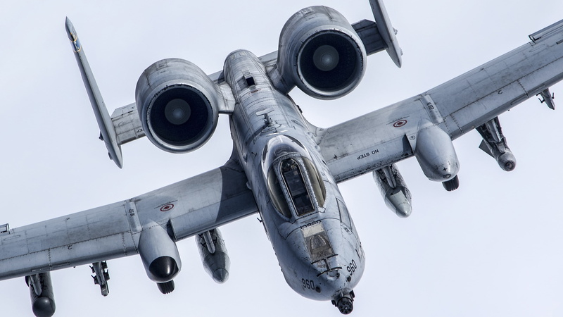 4K, Jet fighter, Air support, jet, 4K, Fairchild Republic A-10 Thunderbolt II, photo, gray, air, fighter