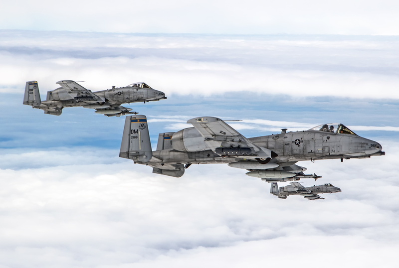 airplane, fighter plane, cloud - sky, plane, fairchild republic a 10 thunderbolt ii 4k  windows, 4K, air force, military airplane, air vehicle, mid-air