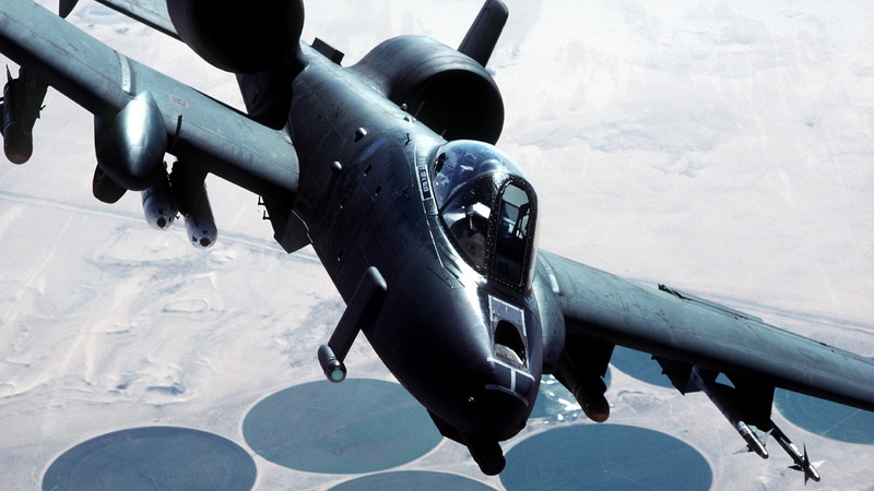 propeller, army, Military, outdoors, conflict, 1080P, air force, Warthog, close-up, black, weapon, air vehicle, Jet Fighters, Fairchild Republic A-10 Thunderbolt II