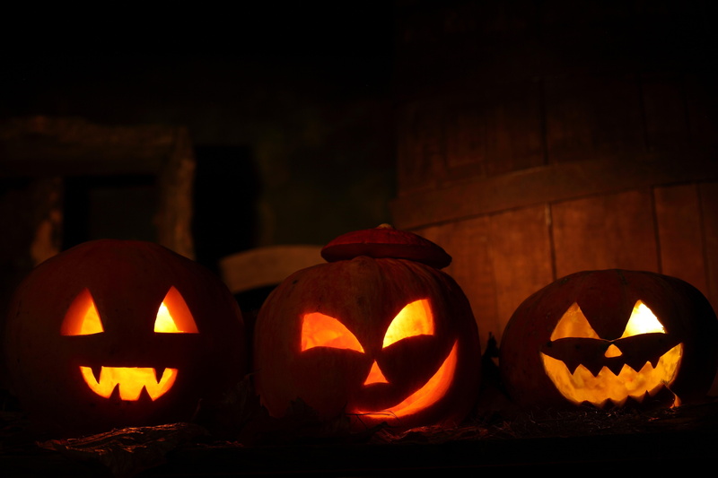 pumpkin, 5K, halloween, three, holiday, night