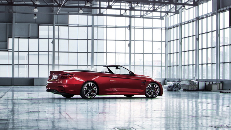 Car, BMW, m, Red, View, 1080P, Side