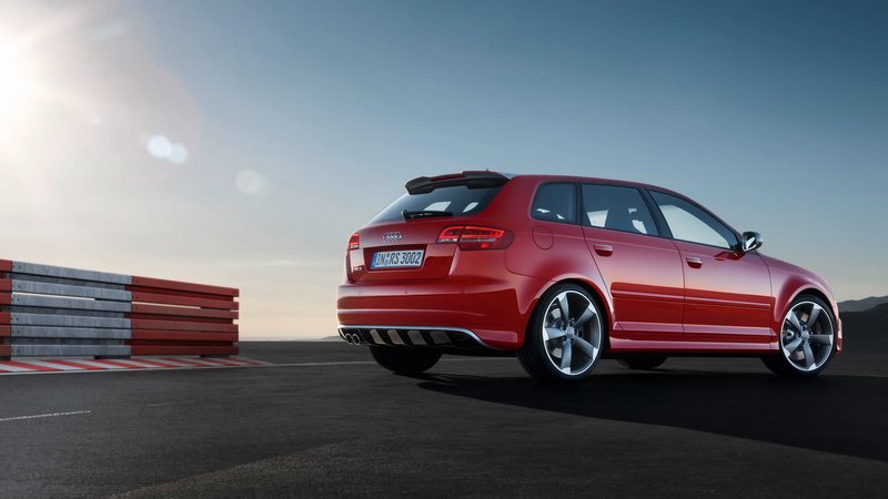 red, 1080P, side view, view, car, audi, side, red car