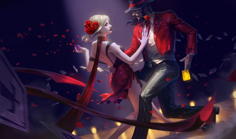 Dancing, League Of Legends, Twisted Fate (League Of Legends), Boy, 720P, Card, Girl, Video Game, Evelynn (League Of Legends)