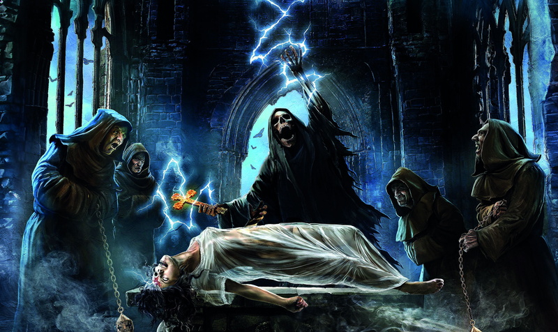 dark, building, emotion, representation, belief, religion, celebration, women, people, human representation, spirituality, reaper, indoors, heavy, skull