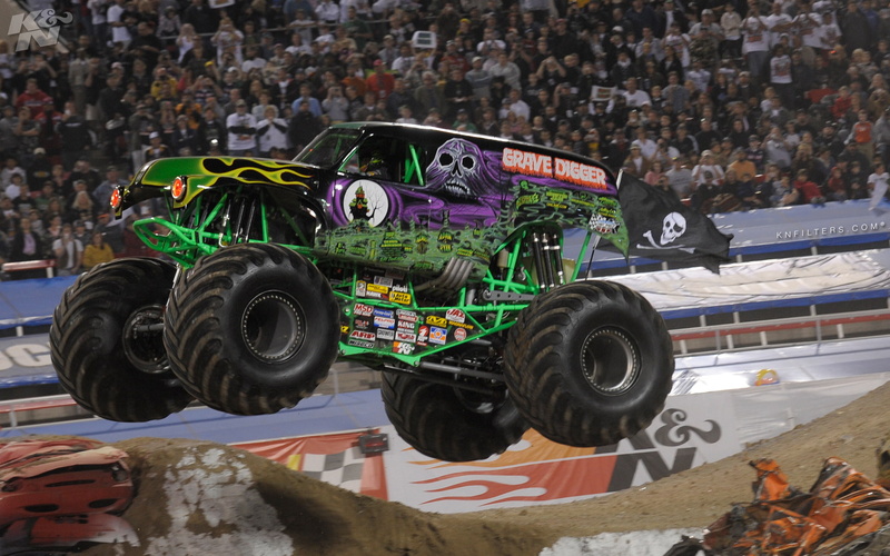racing, digger, monster, grave, 1080P, race, monster truck, 4x4, truck