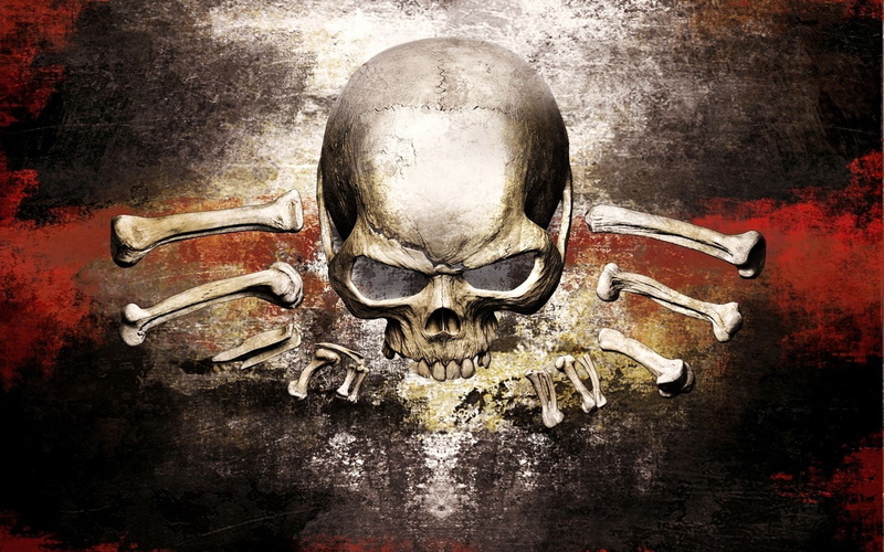 table, fear, horror, close-up, skull, human body part, human skull, spooky, indoors, body part, people, Risen 2, bone, 1080P, animal body part, skeleton