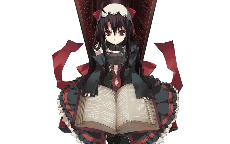 mask - disguise, anime, mask, representation, red, costume, unrecognizable person, 720P, clothing, celebration, Raziel (Dantalian no Shoka), studio shot