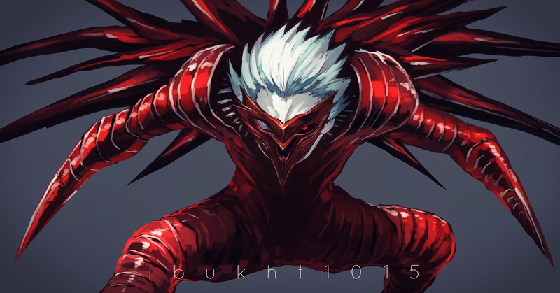 Seidou Takizawa, 2K, Kagune (Tokyo Ghoul), Boy, Anime, Kakuja (Tokyo Ghoul), White Hair, Armor, Tokyo Ghoul, Mask, Tokyo Ghoul:re, Heterochromia
