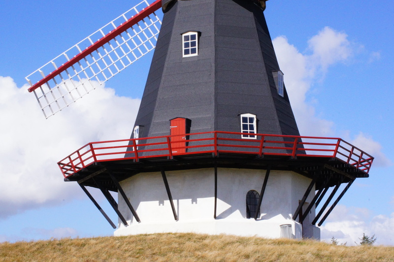 sunlight, blue sky, wing, architecture, environmental conservation, blue, 4K, flour, denmark, wind turbine, low angle view, alternative energy, outdoors