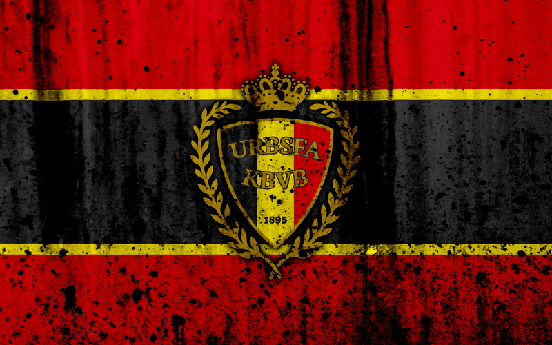 Belgium National Football Team, Soccer, Logo, Belgium, Emblem, 4K