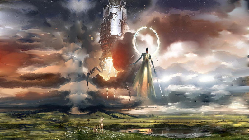 adam and eve, landscape, religion, Eden, 1080P, gods