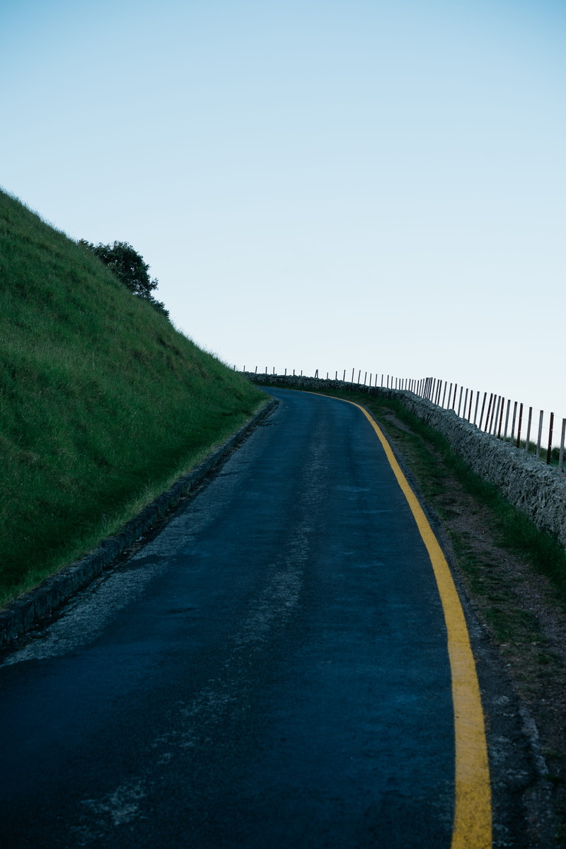 land, no people, copy space, mount eden, nature, auckland, 2K, evening, direction, day, yellow, curve, outdoors, clear sky, sky, plant, tranquil scene