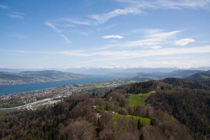 seen from uetliberg out, mountains, architecture, switzerland, hiking, land, cloud - sky, uetliberg, tree, building, nature, environment, 4K, blue, mountain