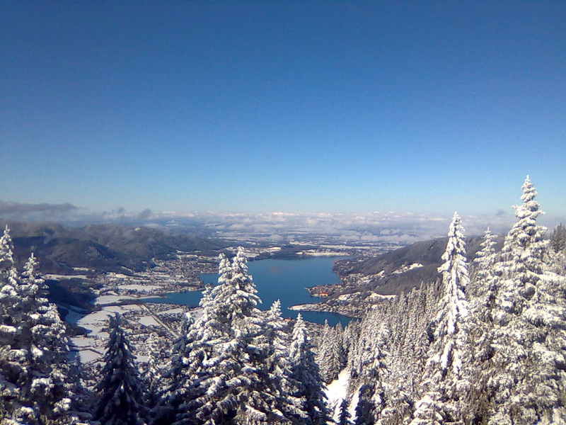 plant, tegernsee, sky, beauty in nature, wintry, winter, no people, day, environment, nature, mountain, scenics - nature, cold temperature, snow, bavaria