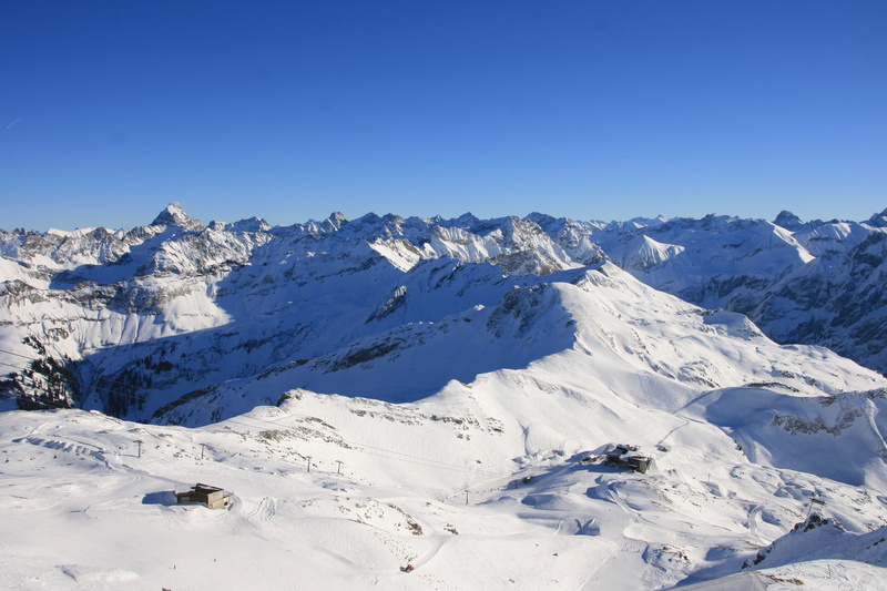 outdoors, scenics - nature, non-urban scene, snowcapped mountain, mountain, environment, landscape, sunny, alpenblick, scenics, 4K, clear sky, snow, white color
