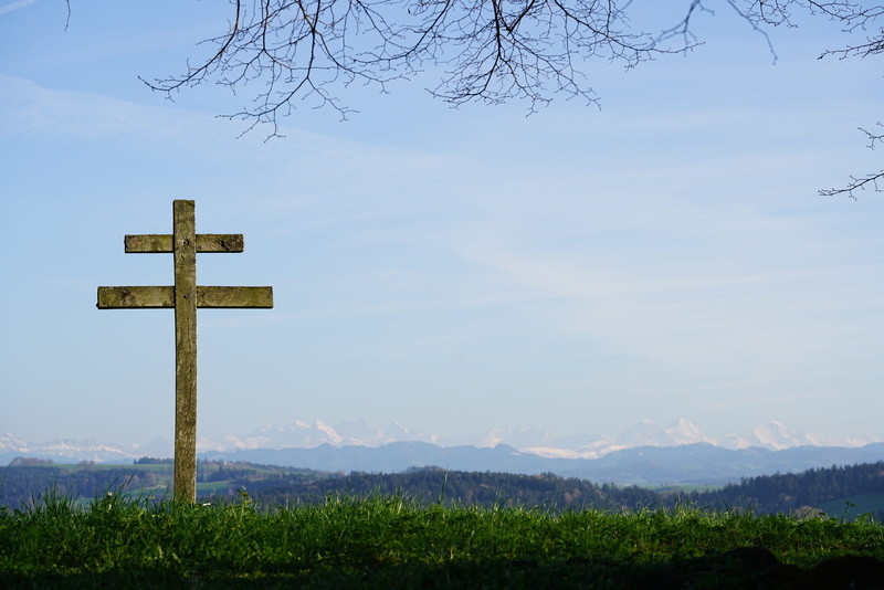 alpine, belief, tranquil scene, alpenblick, plant, no people, religious equipment, tree, oberaargau, beauty in nature, 8K, tranquility, outdoors, religion