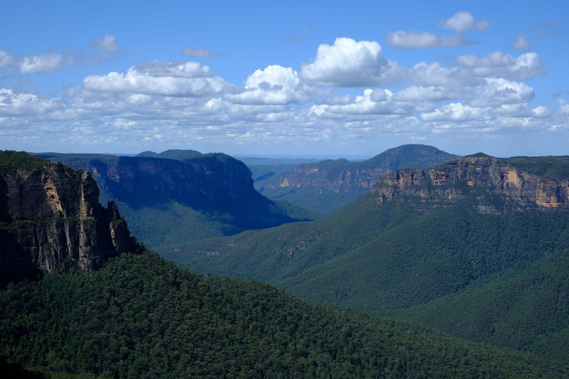 mountain range, plant, idyllic, cloud - sky, mountains, non-urban scene, green color, tree, sky, day, formation, scenics - nature, no people, tranquility