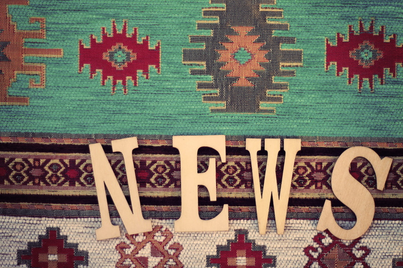 News, creativity, text, red, indoors, art and craft, message, freestanding, floral pattern, textile, pattern, non-western script, still life, backgrounds