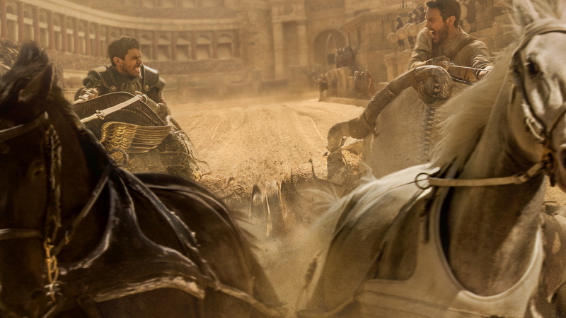 best movies of 2016, Ben-Hur, men, 4K, two, riding, Toby Kebbell, Jack Huston, carriage