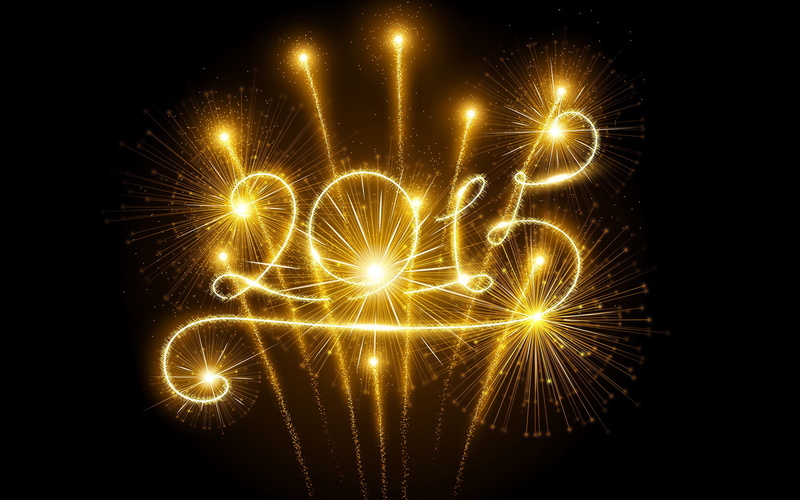 2K, New, Fireworks, 2015, Golden, Year, Happy