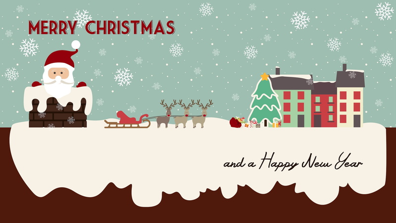 New Year, 2K, 2016, deer, Ana Filipa Travassos, Merry, Designed by, logo, Santa, Christmas, pipe, sleigh, Xmas