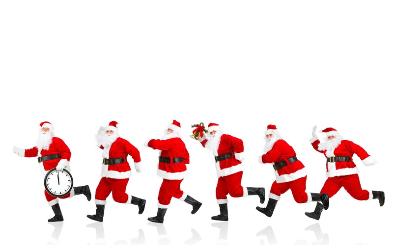 humor, winter, white Background, five, white, costume, group of people, christmas, men, cut out, characters, cartoon, go, cheerful, real people, gift, indoors