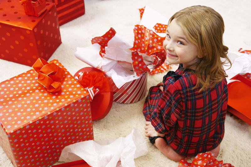 positive emotion, surprise, holding, cute, offspring, joy, playful, decoration, red, fun, girls, celebration, christmas, beautiful, girl, dress, enjoyment