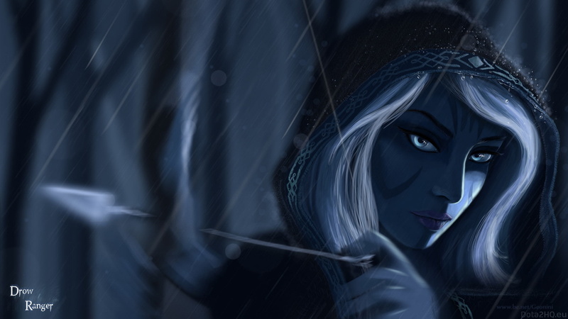 ranger, drow, traxex, dota, 1080P
