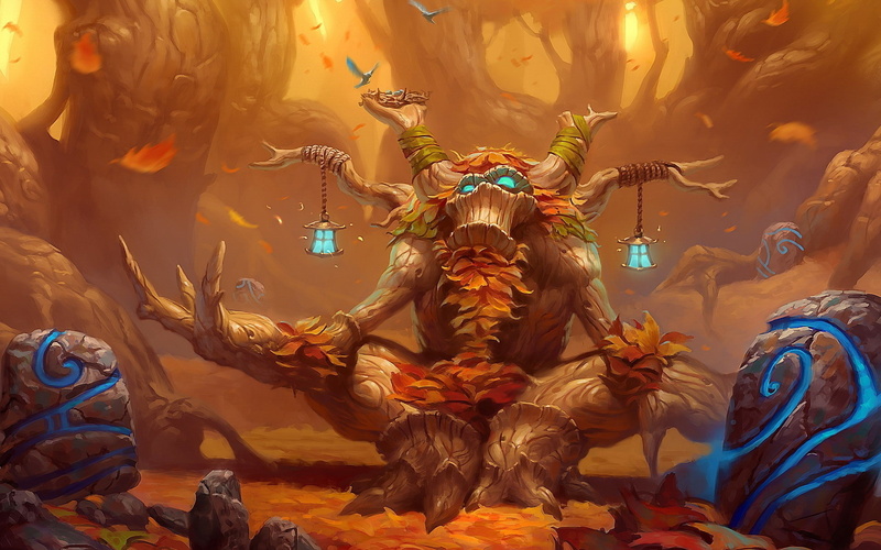 nature, video, forest, trees, games, hd, x, world, Video Games, druid, art, warcraft, orange, 1080P