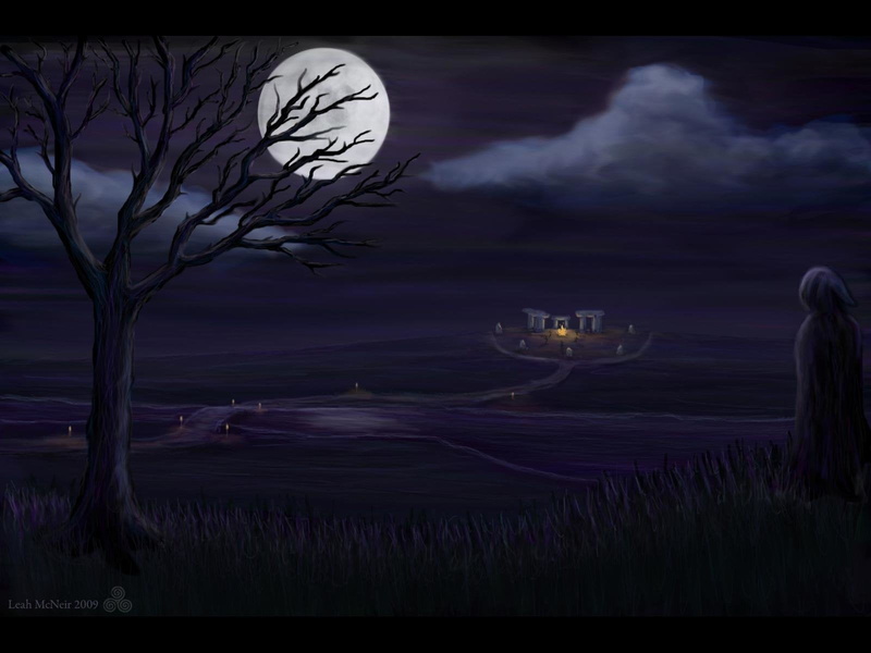 Creepy, sky, beauty in nature, 720P, plant, no people, Witch, tranquility, Occult, cloud - sky, Druid, tree, outdoors, dusk, scenics - nature, nature