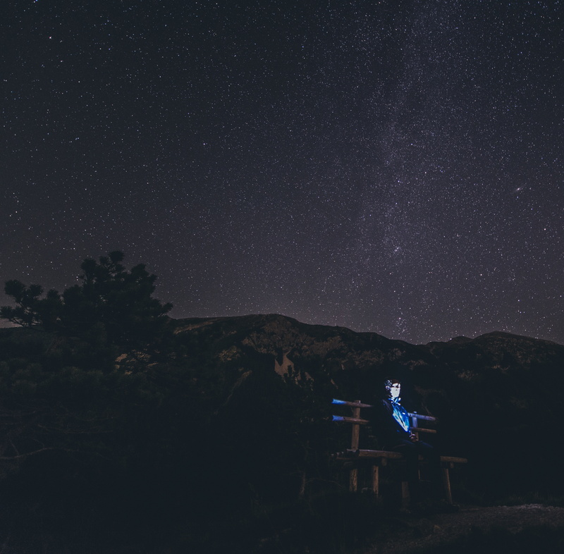 men, outdoors, tranquil scene, sky, 4K, plant, star - space, tranquility, infinity, beauty in nature, dark, nature, astronomy, tree, night, space and astronomy