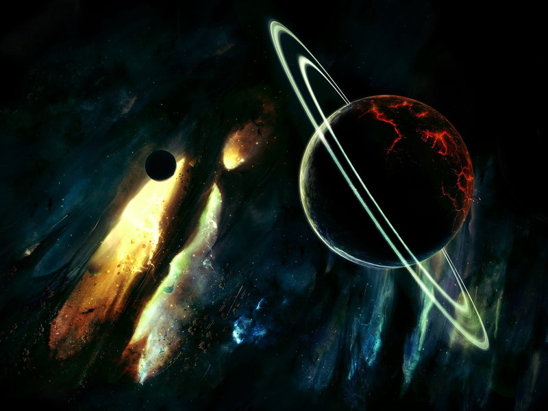 illuminated, kitchen utensil, futuristic, astronomy, close-up, science, star - Space, no people, planet - Space, 720P, backgrounds, dark, digital, black
