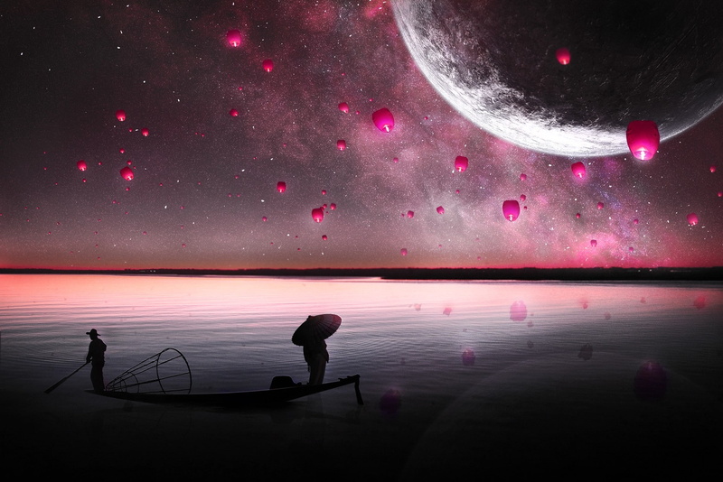 astronomy, childhood, beauty in nature, space, science, milky way, 1080P, galaxy, people, night, scenics - nature, outdoors, men, nature, star - space