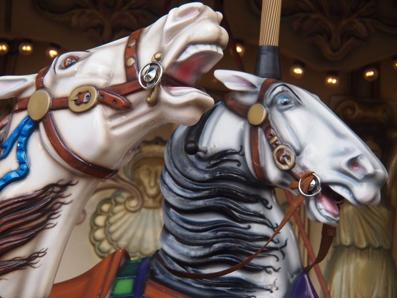 france, carousel horses, close-up, animal wildlife, ornate, amusement park, carousel, no people, art and craft, mammal, sacré-cœur, craft, domestic, amusement park ride