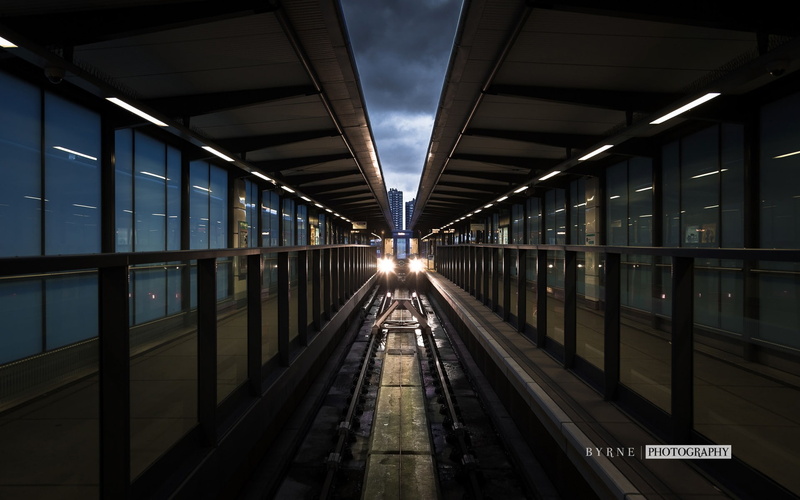 railroad track, no people, 1080P, direction, diminishing perspective, track, the way forward, transportation, england, railroad station, lighting equipment