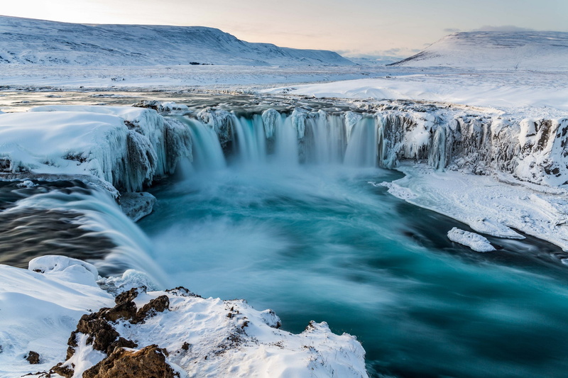 1080P, Godafoss, waterfall, Iceland