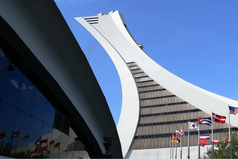 olympic stadium, office building exterior, stadium, modern, nature, architecture, 2K, built structure, biodome, no people, outdoors, sky, government, canada