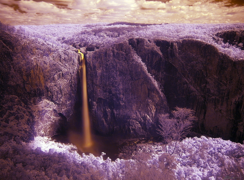 Aero, queensland, sheer drop, purple, nature, rock formation, Outdoors, ingham, Trees, down under, waterfalls, scenics - nature, motion, sunshine state