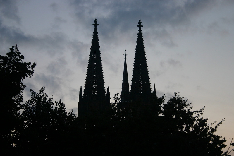 outdoors, dom, spire, place of worship, cloud - sky, koeln, silhouette, tree, tower, spirituality, nature, growth, belief, 2K, building exterior, tall - high