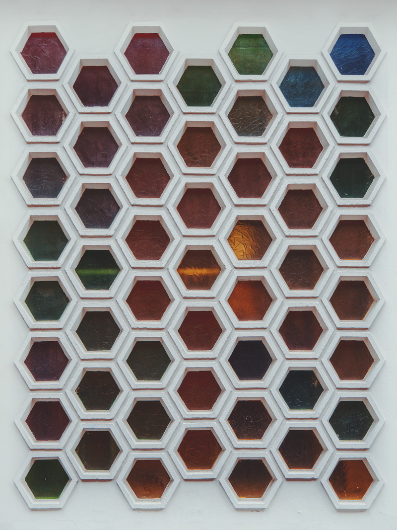 silver colored, köln, geometric, city, cologne, hexagon, backgrounds, facade, creativity, indoors, clean, close-up, urban, built structure, architecture and art