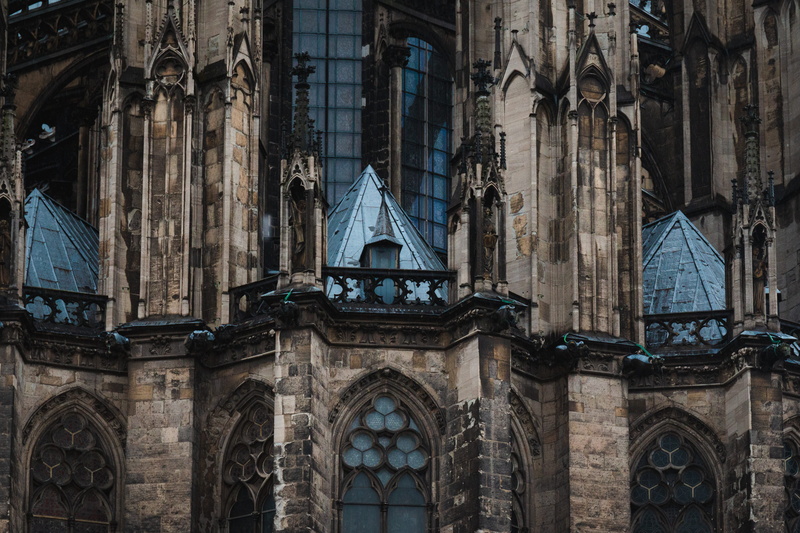 architecture, day, history, belief, spirituality, cologne, gothic style, concrete, pillar, travel destinations, steeple, building exterior, no people, urban