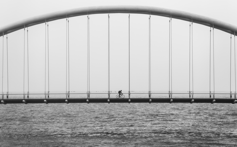 sea, transportation, waterfront, archbridge, connection, solo, no people, nautical vessel, railing, Toronto, 5K, River, nature, bridge - man made structure