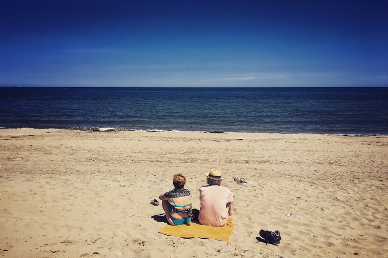 men, water, sky, beach, togetherness, positive emotion, contenplation, summer, real people, lonely, italy, sea, scenics - nature, couple - relationship