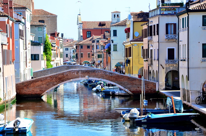 reflection, wooden post, bridge - man made structure, nautical vessel, Chioggia, building exterior, architecture, grand, waterfront, built structure, nature