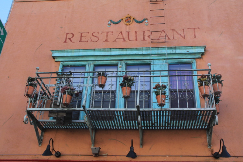 united states, restaurant, sign, north beach, window, wall - building feature, restaurant sign, 5K, text, foilage, day, information, orange, western script