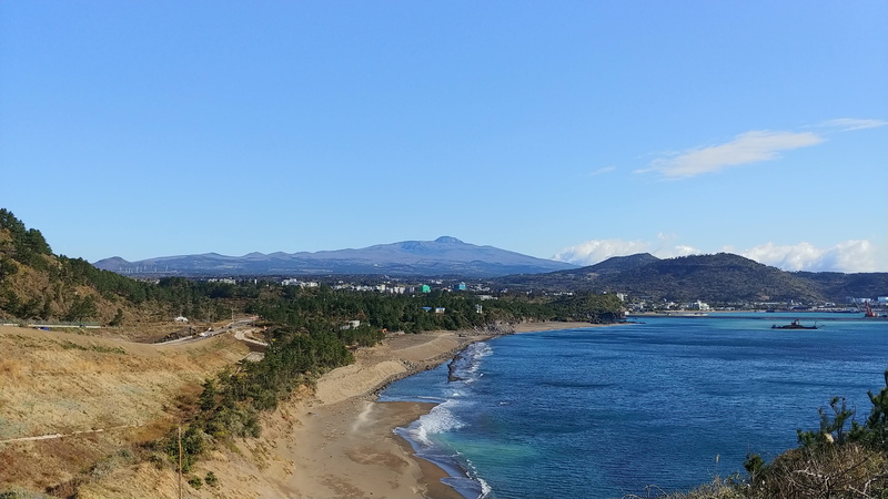 idyllic, water, jeju, nature, republic of korea, non-urban scene, no people, outdoors, landscape, scenics - nature, tranquil scene, tranquility, sky, day