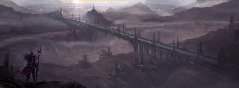 landscape, smoke - physical structure, 4K, scenics - nature, pollution, painting, fog, air pollution, age, Dragon Age, tree, environment, mountain range