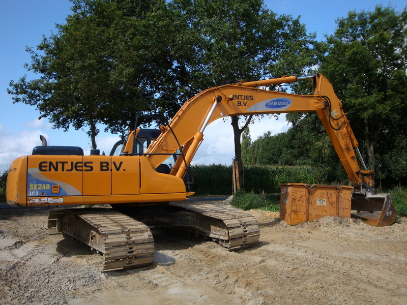 industry, transportation, sunlight, nature, bulldozer, slochteren, 2K, plant, development, machinery, contractors, work, shovel, no people, construction industry
